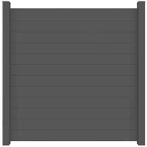 GROJA Lumino Steckzaun Quadratisch Anthrazitgrau 180 cm x 180 cm x 2 cm