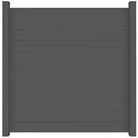 GROJA Lumino Steckzaun Quadratisch Anthrazitgrau 180 cm x 180 cm x 2 cm