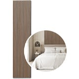 KAISER plastic® Akustikpaneele Holz | Farbe: Walnuss | Holzpaneele Wand in verschiedenen Formaten | Wandpaneele aus Holzfunier und Filz | moderne Holzoptik (120 x 60 cm)