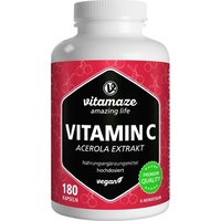Vitamaze Vitamin C 160 mg Acerola Extrakt pur vegan Kapseln