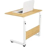SDdPulse Verstellbarer mobiler Betttisch, tragbarer Laptop-Ständer, Schreibtische mit Tablet-Slot, Wagenablage, Multifunktions-Arbeitsplatz