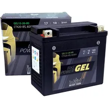 Intact Bike-Power GEL Motorradbatterie GEL12-20-BS 18Ah (DIN 82001 YTX20-BS