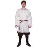 Battle Merchant Wikinger-Kostüm Wikinger Tunika, Viborg Rekonstruktion, natur XL weiß XL | XL