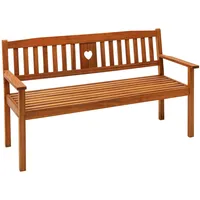 Dehner Gartenbank Heart, 3-Sitzer, 90 x 158.5 x 61