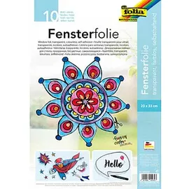 Folia Fensterfolie transparent 10 Blatt