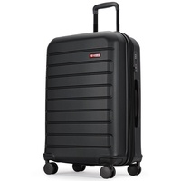 GinzaTravel großer Koffer, Hartschalenkoffer mit Rollen und Kombinationsverschluss, leichtgewichtiges Gepäck aus ABS, Gelb