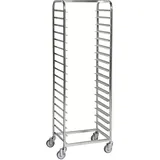 Kongamek Tablettwagen 600x440x1880mm verzinkt für 18 Tabletts mit Bremse