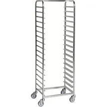 Kongamek Tablettwagen 600x440x1880mm verzinkt für 18 Tabletts mit Bremse