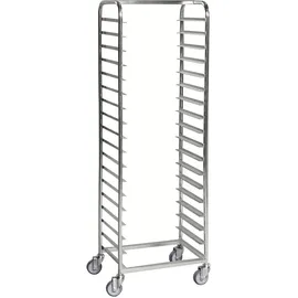 Kongamek Tablettwagen 600x440x1880mm verzinkt für 18 Tabletts mit Bremse
