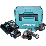 Makita ga 041 GD101 Akku Winkelschleifer 40 v max. 125 mm x-lock Brushless - 1x Akku 2,5 Ah + Makpac