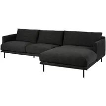 MASSIVMOEBEL24.DE Ecksofa 285x161x81 Silikon-Feder Mix schwarz TRIENT