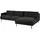 MASSIVMOEBEL24.DE Ecksofa 285x161x81 Silikon-Feder Mix schwarz TRIENT