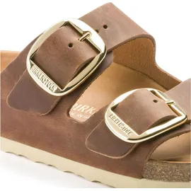 Birkenstock Arizona Big Buckle Nubukleder geölt schmal cognac 43