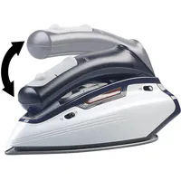 Sichler Haushaltsgeräte 2in1-Reise-Dampfbügeleisen mit klappbarem Griff, 1.150 W, 110/230