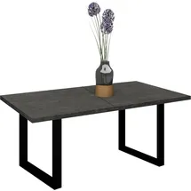 Mäusbacher Ausziehtisch 90 x 73 x 90 cm grau/schwarz