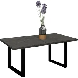 Mäusbacher Ausziehtisch 90 x 73 x 90 cm grau/schwarz