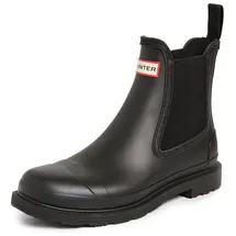 Hunter Boots Commando Chelsea Herren Schwarz 45,5