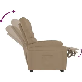 vidaXL Relaxsessel Cappuccino-braun Kunstleder 94,5 x 100 x 0 cm Braun mit Liegeposition