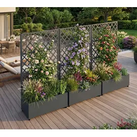 Westmann Dekora 7 Pflanzkasten mit Rankgitter 90 x 43 x 184 cm Anthrazit