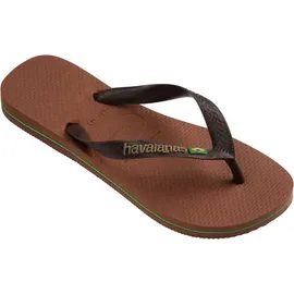 havaianas Brasil Logo Rust/Dark Brown 43