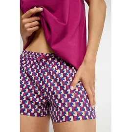 lscn by lascana Shorty Pyjama beere/beere gemustert 36/38