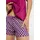 lscn by lascana Shorty Pyjama beere/beere gemustert 36/38