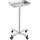 Vevor Laborwagen Servierwagen Edelstahl mit abnehmbaren Tabletts aus Edelstahl Tragkraft bis 16 kg, einstellbare Höhe 64-101cm, medizinisches Tablett für Spa Salon Klinik Körperpflege Silber