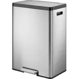 Eko Ecocasa II Recycling Tritteimer 2 x 20 L aus Edelstahl, mattiert