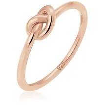 Elli Ring Damen Knoten Verknotet Trend Basic in Rosegold | Gr.: 56