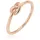 Elli Ring Damen Knoten Verknotet Trend Basic in Rosegold | Gr.: 56
