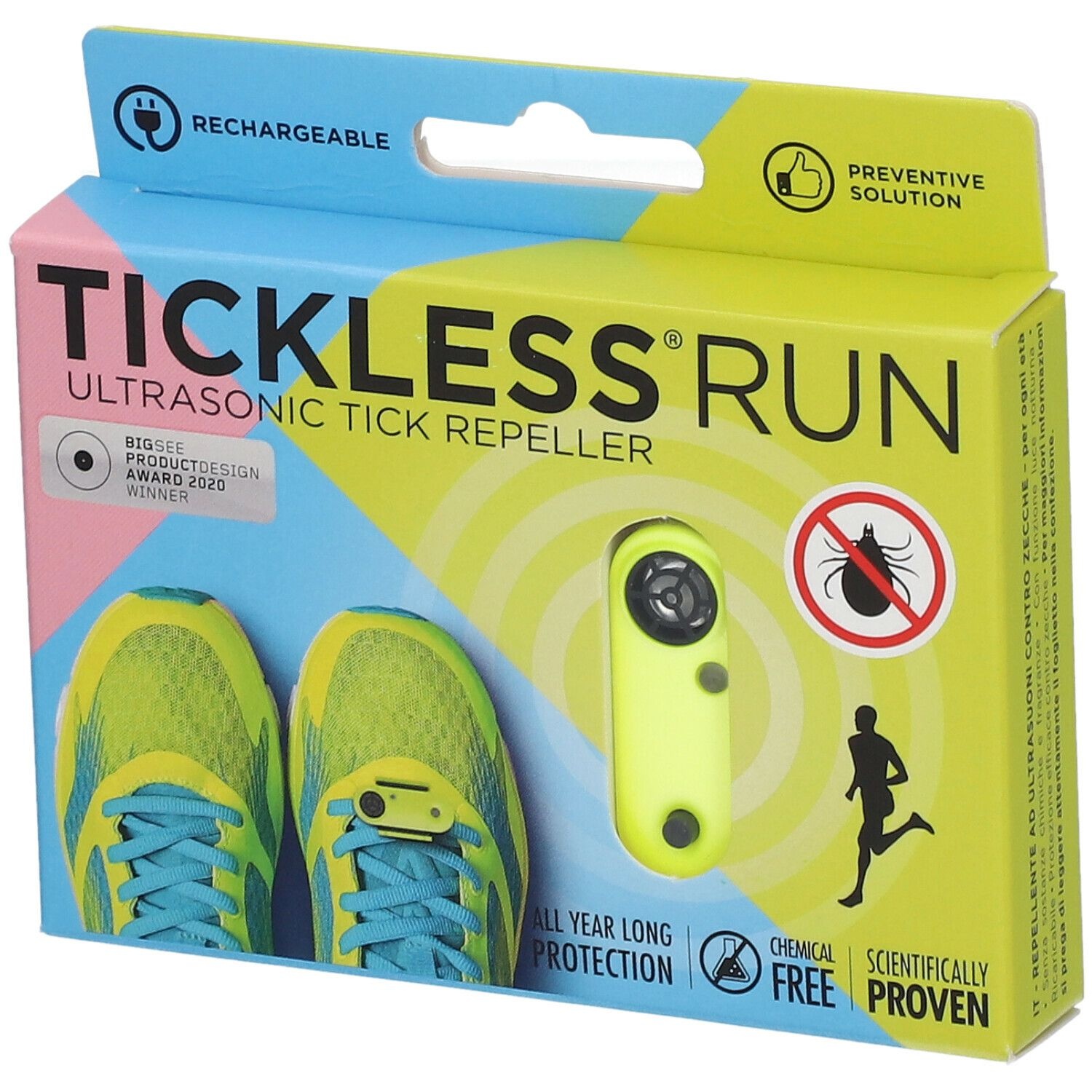 Tickless® Run Expulseur Ultrasonique Tique/Puce Neon 1 pc(s) Appareil