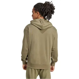 adidas Essentials Big Logo French Terry Hoodie Olive Strata / Black S