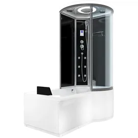 AcquaVapore Kombination Badewanne Dusche K55-L31 Duschtempel 170x100