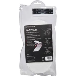 Dunlop Unisex U-Sweat Overgrip Griffband, Weiß, 30 Stück