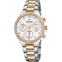 Festina Chronograph  F20402/1 Sonderangebot - silber/perlmut,silber/gold - 36.3mm