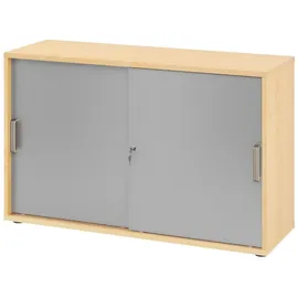 bümö Aktenschrank 120 x 74,8 x 40 cm Ahorn/silber