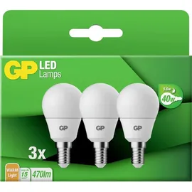 GP GPMGLE14STD854C3 LED EEK F (A - G) E14 Globeform 5.6 W matt, 3 St.