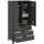 vidaXL Kleiderschrank Industrial 90 x 180 x 50 cm Anthrazit