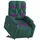 vidaXL Massagesessel Elektrisch 86,5 x 93,5 x 0 cm Dunkelgrün mit Aufstehhilfe