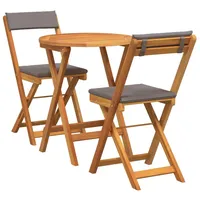 vidaXL Bistroset 3-tlg. Braun