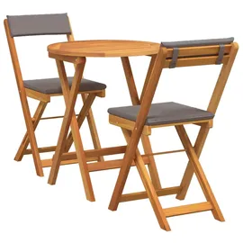 vidaXL Bistroset 3-tlg. Braun