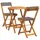vidaXL Bistroset 3-tlg. Braun