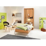 priess Schrankbett »Ancona«, mit Regal und LED-Beleuchtung braun