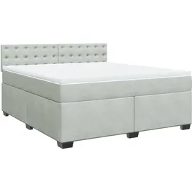 vidaXL Boxspringbett 180 x 200 cm Hellgrau