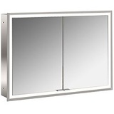 EMCO prime Facelift LED-Lichtspiegelschrank 100cm, 2 Türen, Unterputzmodell (949706293)
