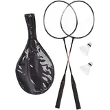 Relaxdays Badminton-Set schwarz