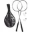 Relaxdays Badminton-Set schwarz