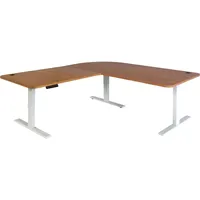 MCW Eck-Schreibtisch MCW-D40, Computertisch elektrisch höhenverstellbar 178x178cm 84kg MVG