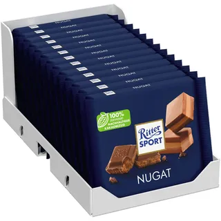 Ritter Sport Nugat Schokolade 100 g, 13er Pack