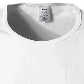 CALIDA Herren T-Shirt weiß Baumwolle & Mix unifarben, weiß, NOS